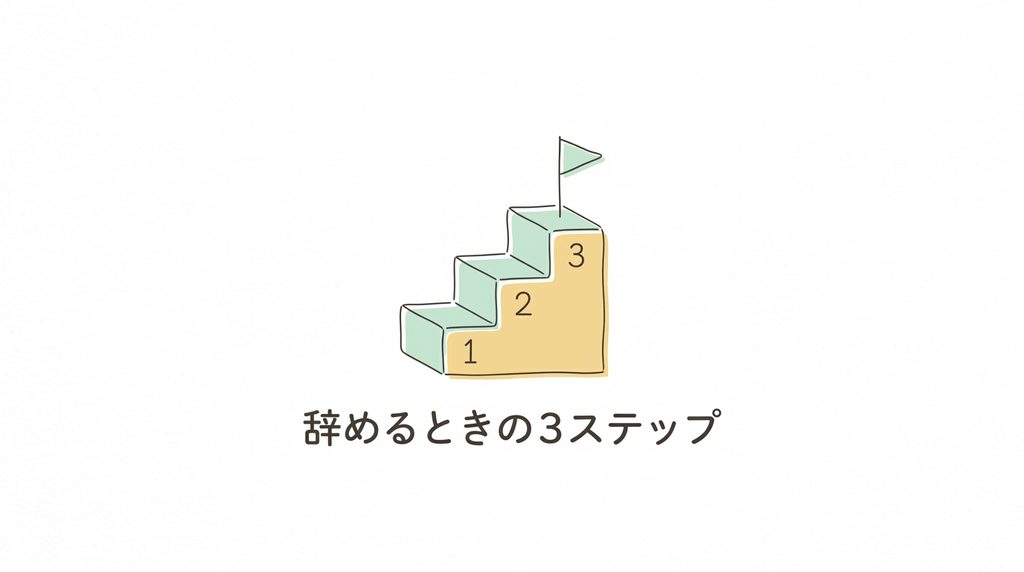 辞めるときの3ステップ